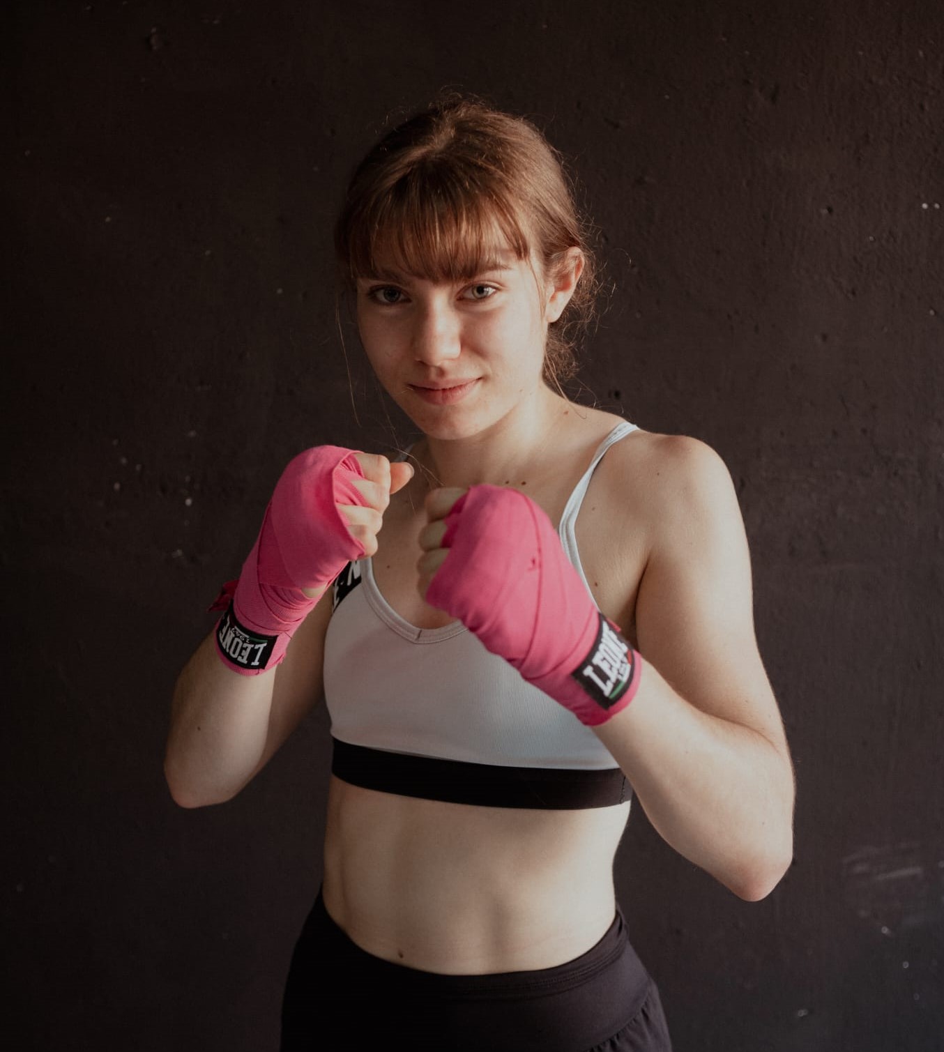 Mendi Zubieta, boxeadora del equipo de competición de Resiliens